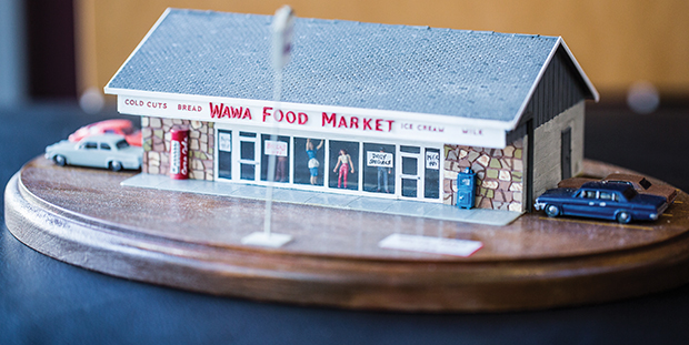 Model of the first Wawa in Folsom, PA, built in 1964 