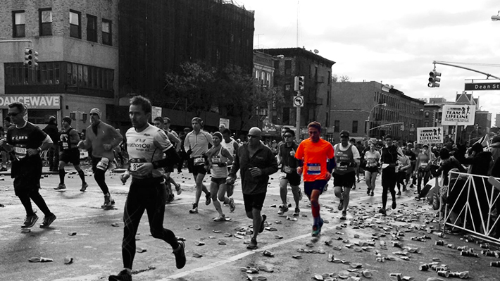 Sean Lewin in the NYC Marathon