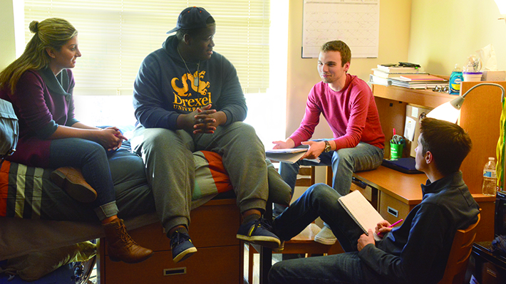 LeBow Learning Community Students in Residence Hall