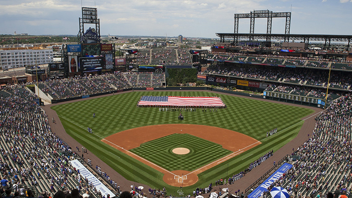 Coors Field in Denver, home field of MLB's Colorado Rockies