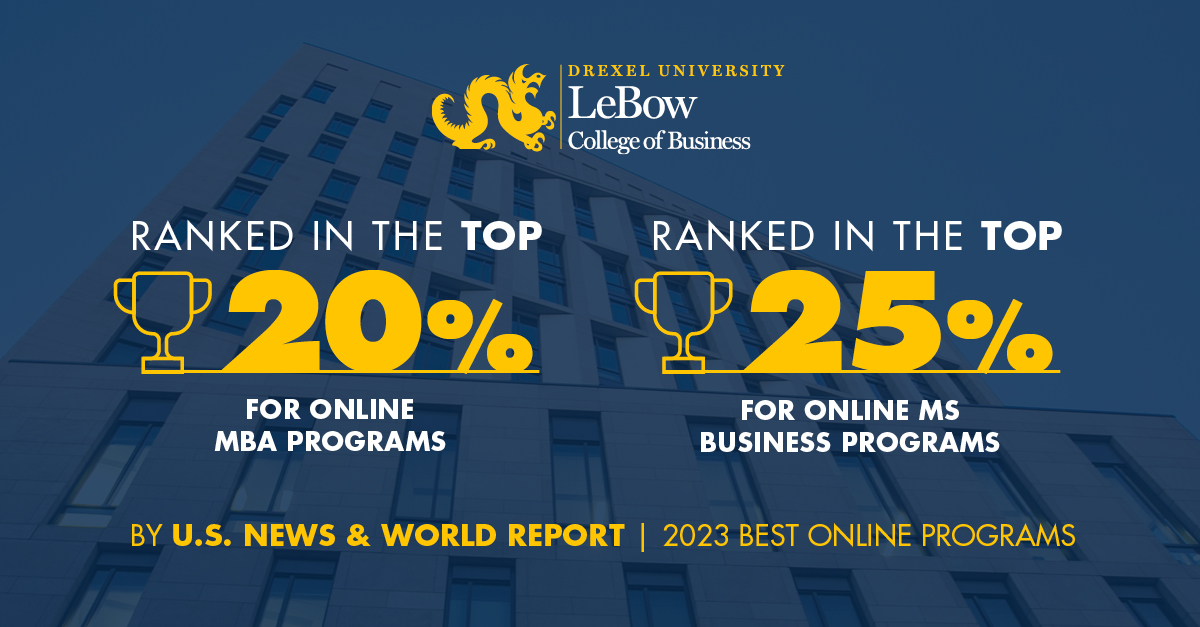 LeBow 2023 Online Program Rankings from U.S. News & World Report