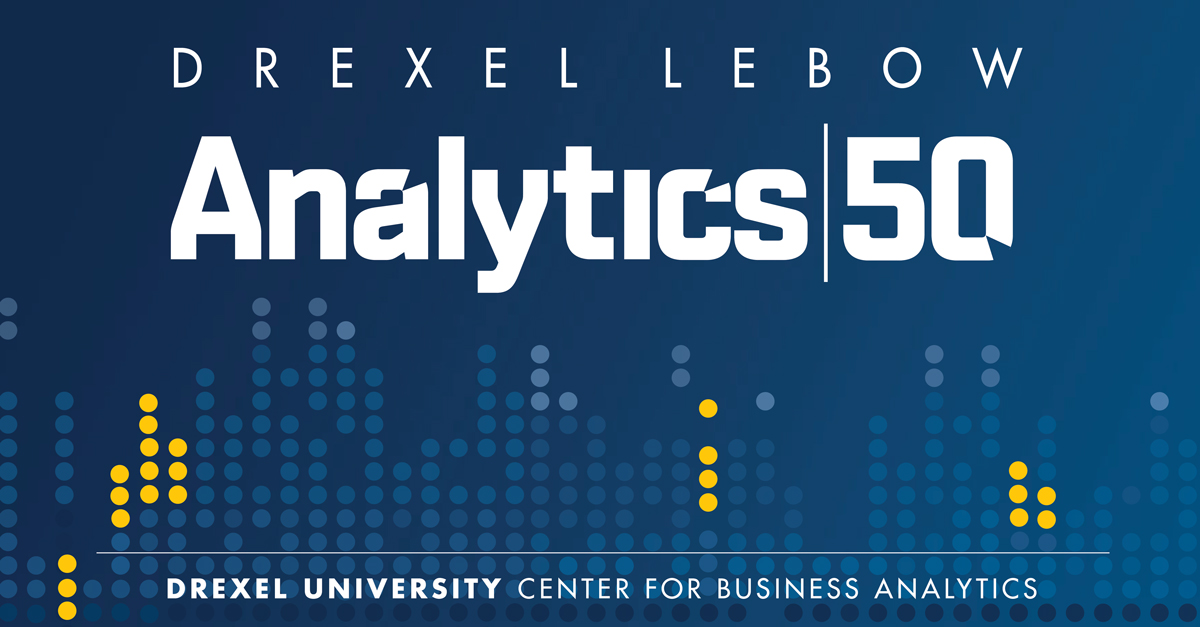 Drexel LeBow Analytics 50 header image. The header image for Drexel LeBow's Analytics 50.