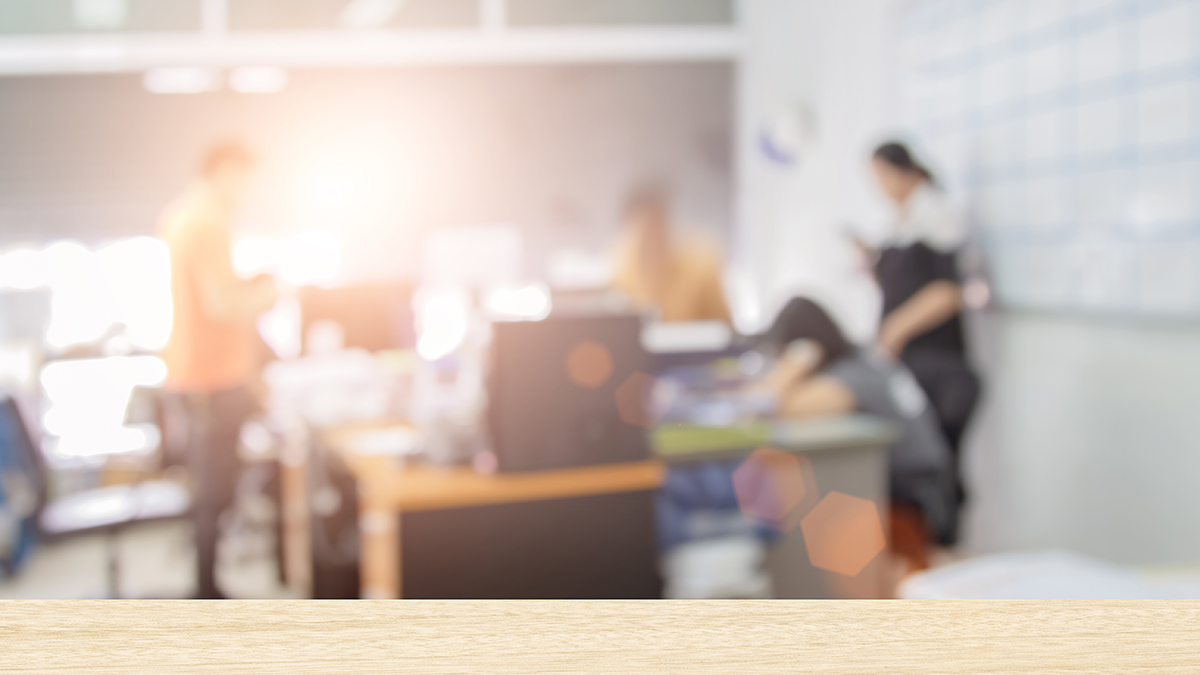 Blurred office photo