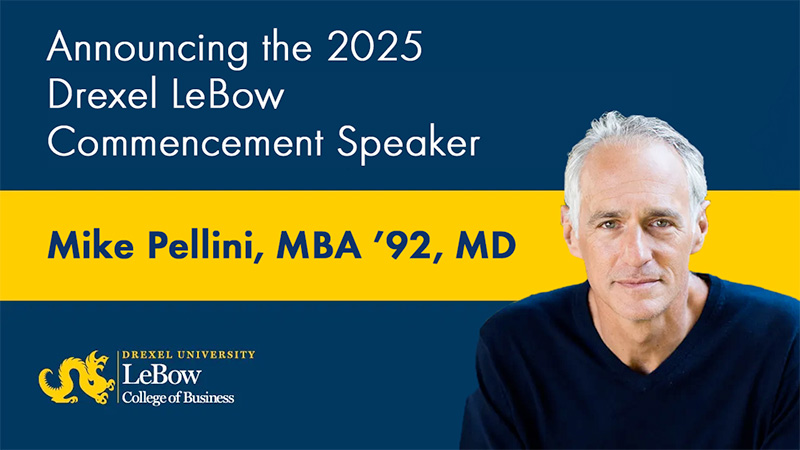 Mike Pellini, MBA '92, LeBow's keynote speaker for Commencement 2025