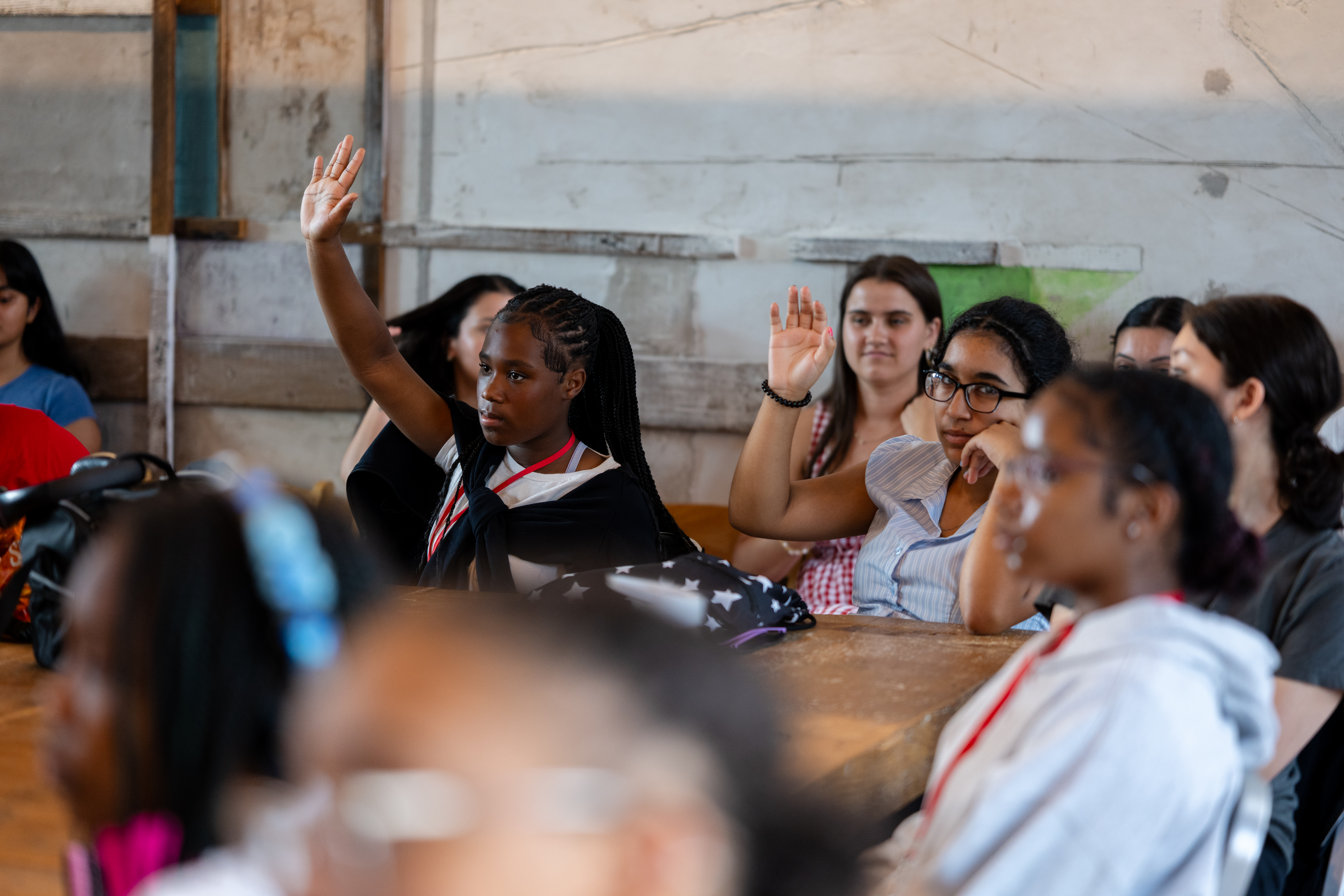 Girls in STEM participants at Anthropologie