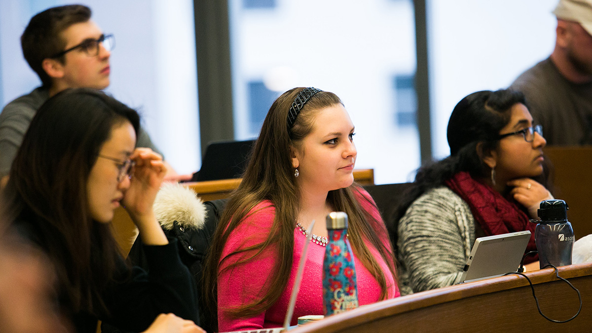 Drexel LeBow students in class