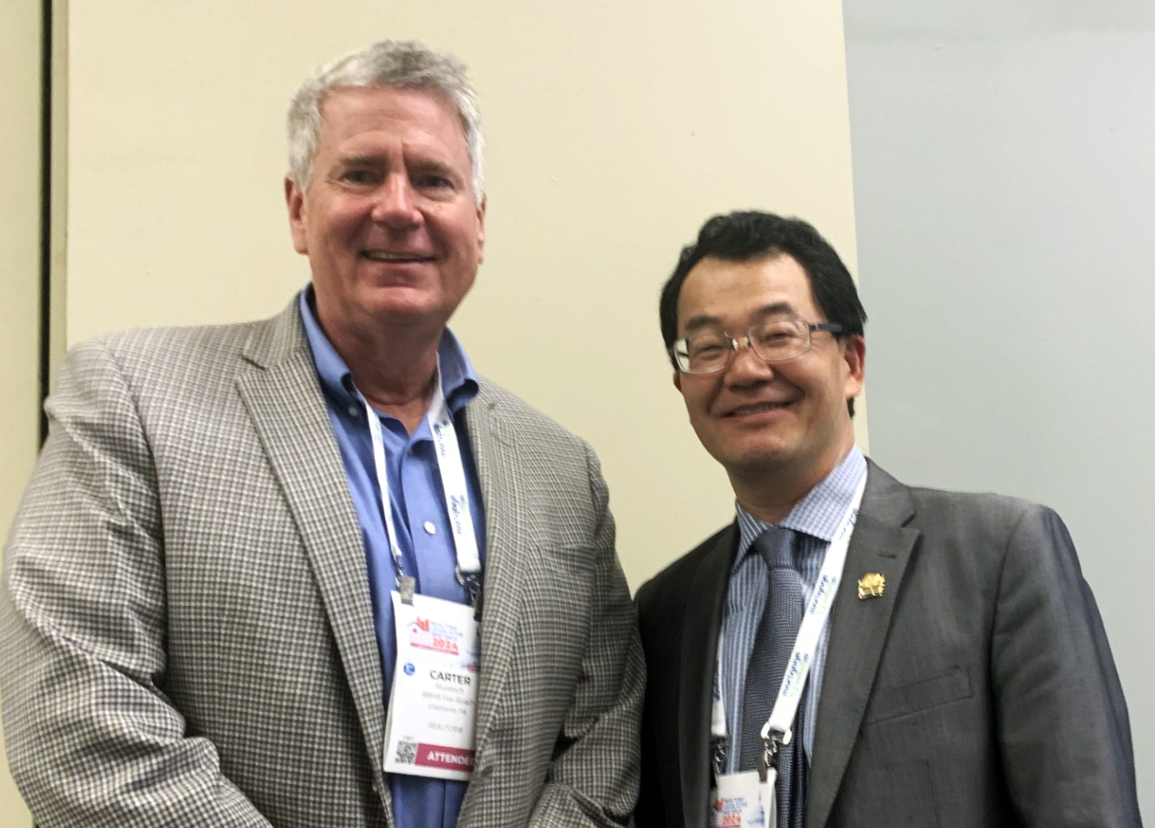 Carter Murdoch and Lawrence Yu at the National Association of Realtors conference Carter Murdoch and Lawrence Yu at the National Association of Realtors conference