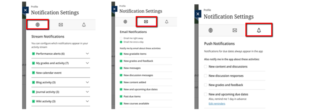 Notification Settings