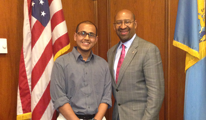Nabil and Mayor Nutter Nabil and Mayor Nutter