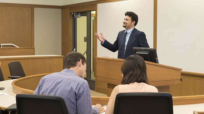 Drexel LeBow Phd Alumni giving a presentation