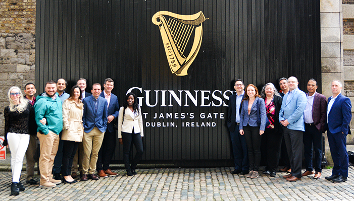 EMBA cohort in Dublin, Ireland, in 2022.