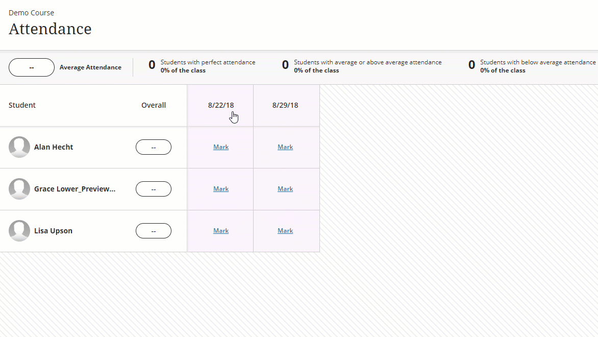 Adding attendance scores into dated columns Adding attendance scores into dated columns