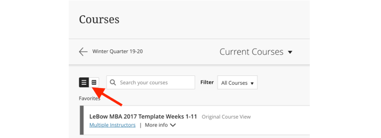 Courses Page