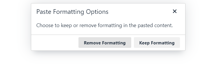 Formatting Options Formatting Options