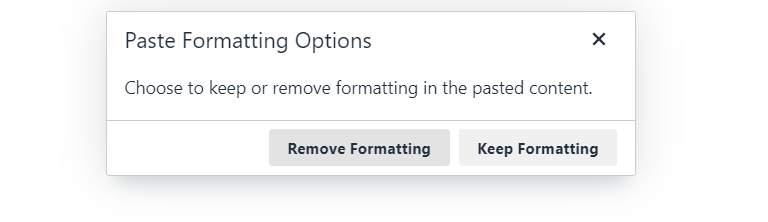 Formatting Options