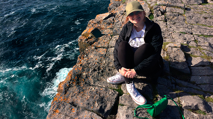 Grace Mellor visits the Aran Islands during the Freshman Frontiers program Grace Mellor visits the Aran Islands during the Freshman Frontiers program