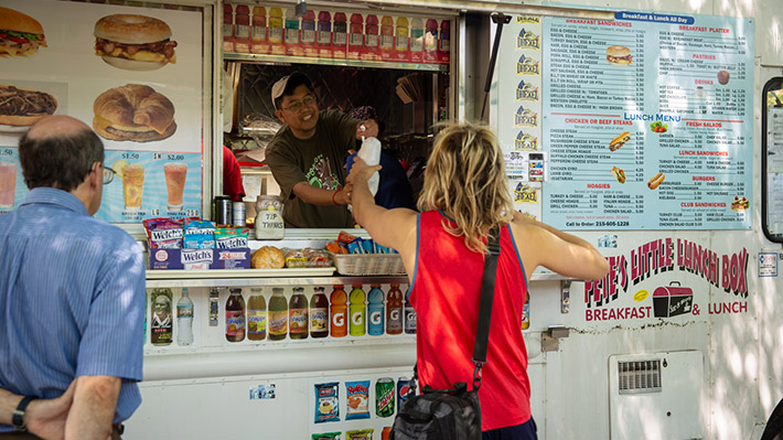 Food trucks are a staple on Drexel's campus