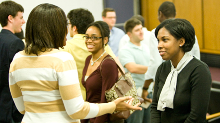 students at award ceremony 
