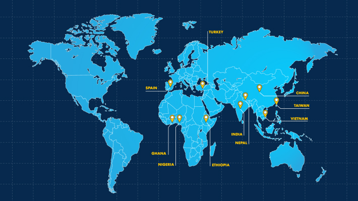 International Student Leader Map
