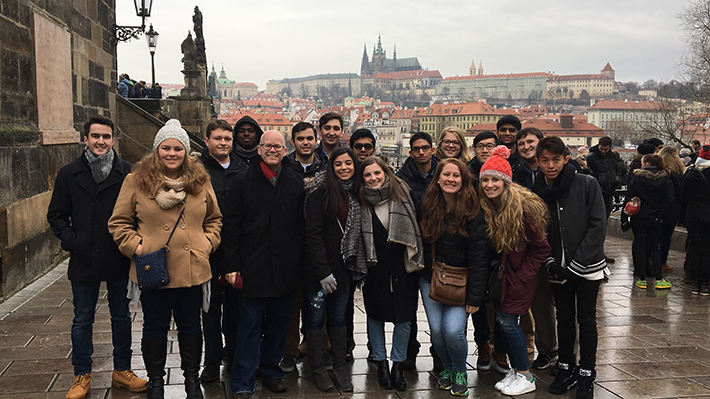 students in Prague