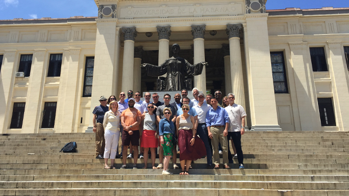 LeBow Executive MBA students and alumni in Havana, Cuba