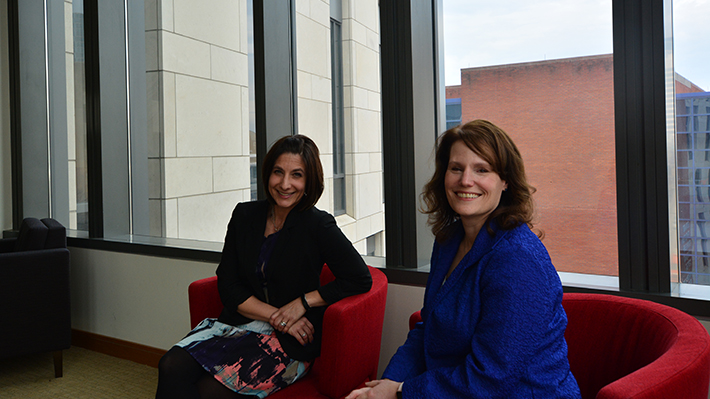 Lisa DeLuca and Teresa Harrison Assessment and Pedagogy Award Winners