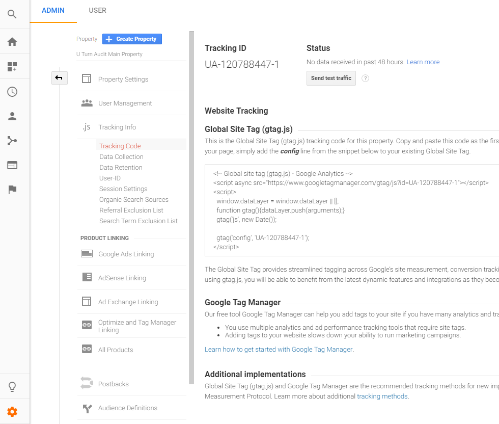 Tracking Code Properties Tracking Code Properties