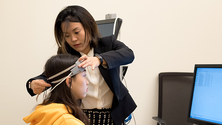 PhD student Hongjun Ye in LeBow's Neuro-Behavioral Lab