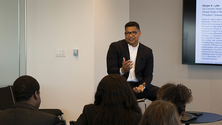 Stuart George, Head of Global Trading at Macquarie, talks to BRIDGE students