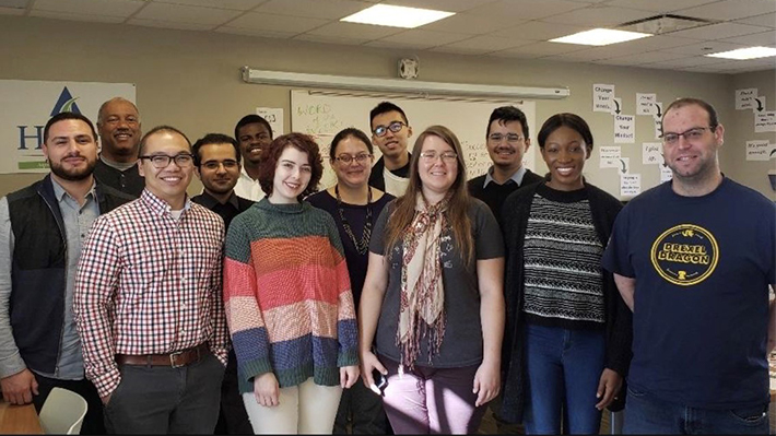 LeBow MBA students with Kevin Williams and Jabari Jones