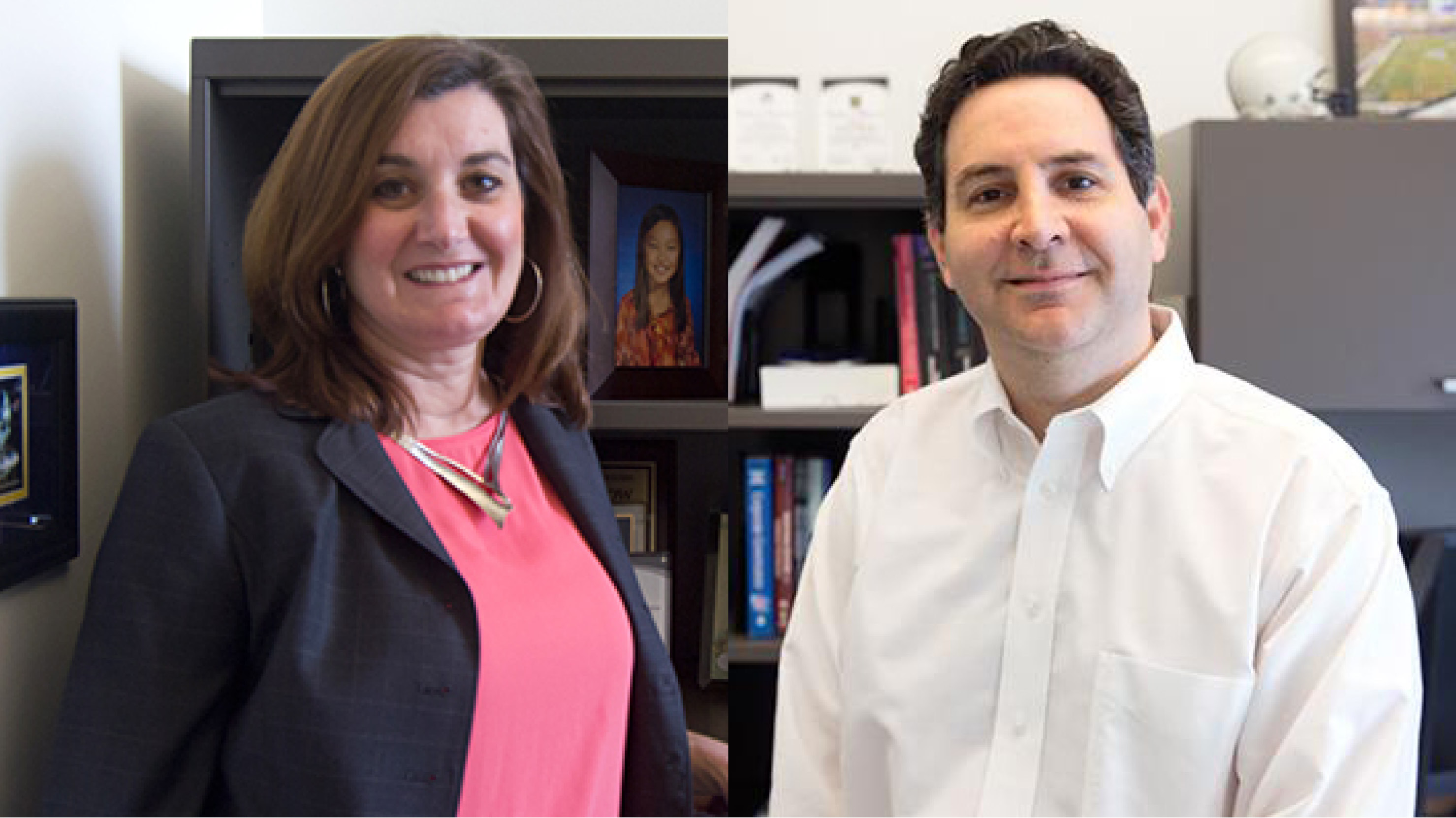 LeBow faculty members Dana D'Angelo and David Becher, PhD