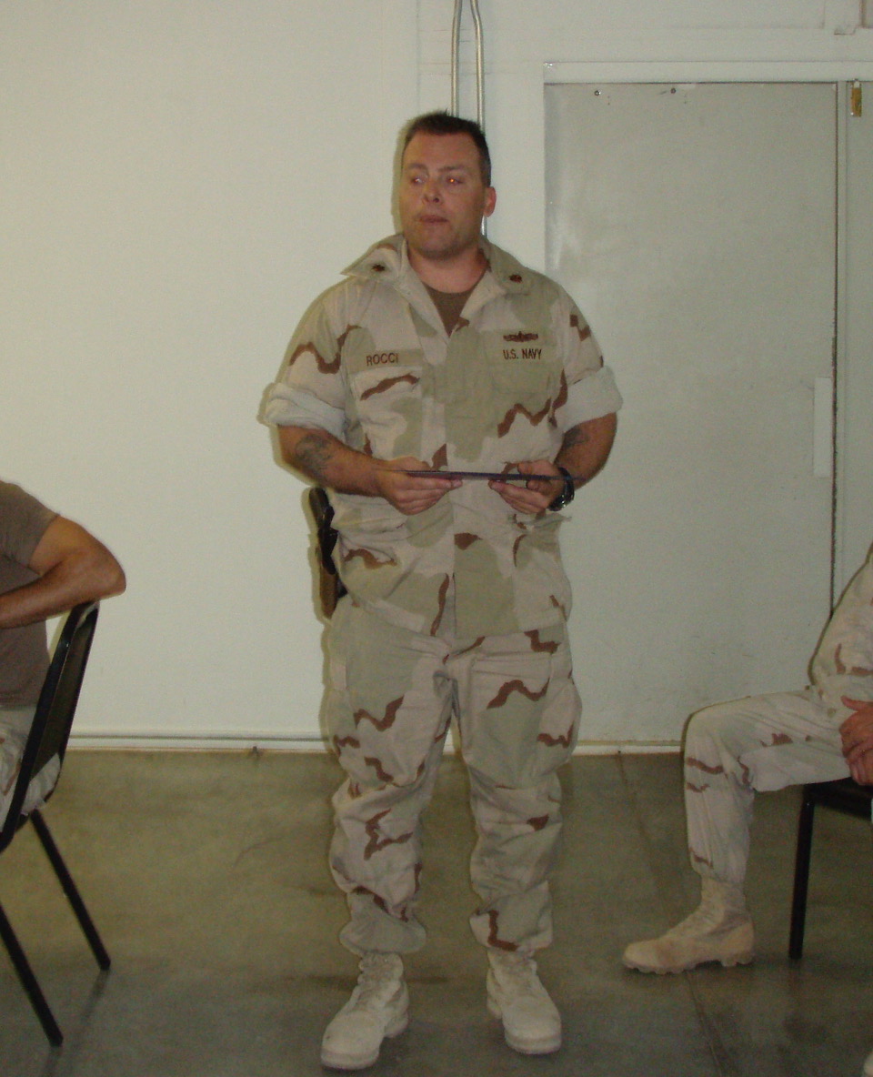 Drexel LeBow DBA student Randy Rocci during his US Navy service