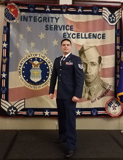 Drexel LeBow DBA student Jaime Nieto Sierra during his US Air Force service