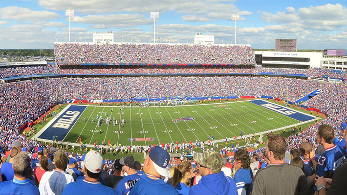 Highmark Stadium in Orchard Park, New York, homefield of the NFL's Buffalo Bills