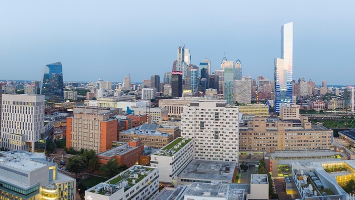 Drexel Business Solutions Philadelphia Cityscape from West Philadelphia