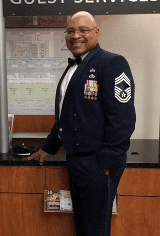 Drexel LeBow DBA student Jerome DuBose during his US Air Force service