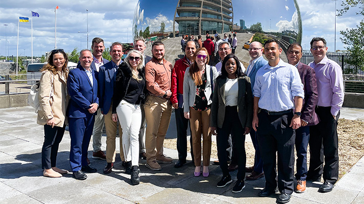 LeBow Executive MBA students, faculty and staff at the Dublin Port Company