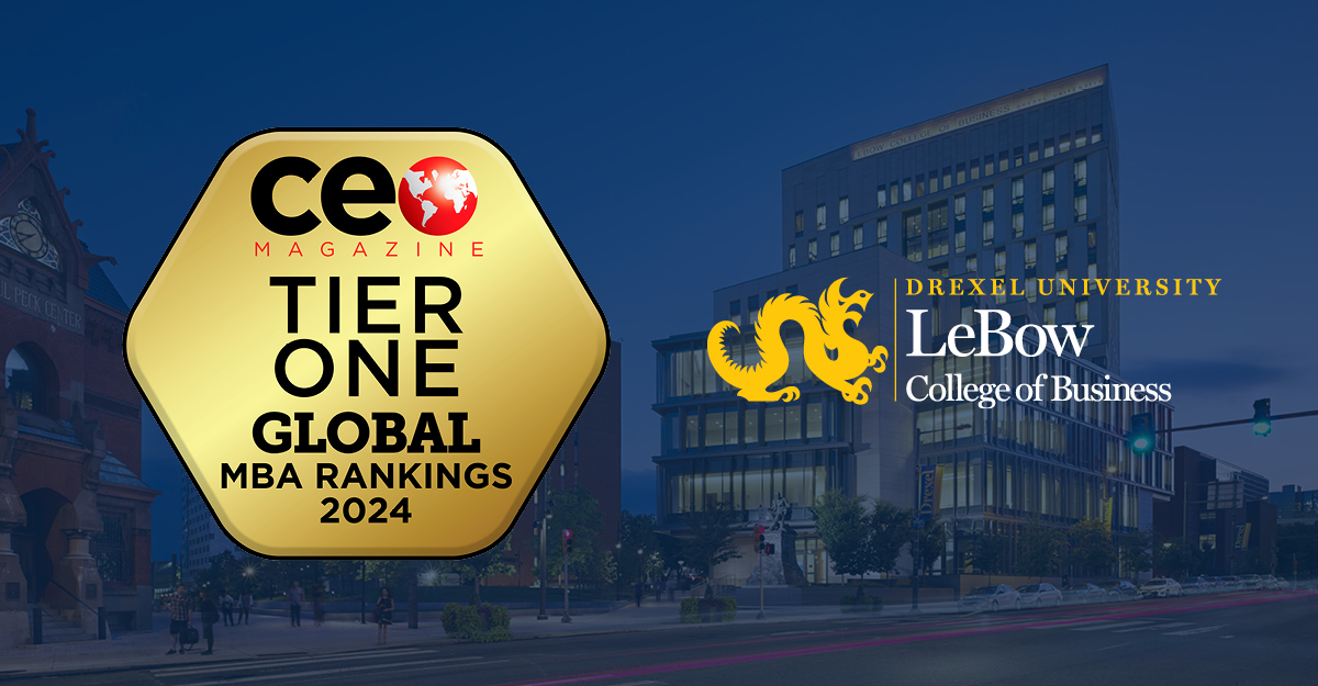 CEO Magazine Global MBA 2024 Rankings LeBow was named a Tier One Business School in CEO Magazine's Global MBA 2024 Rankings