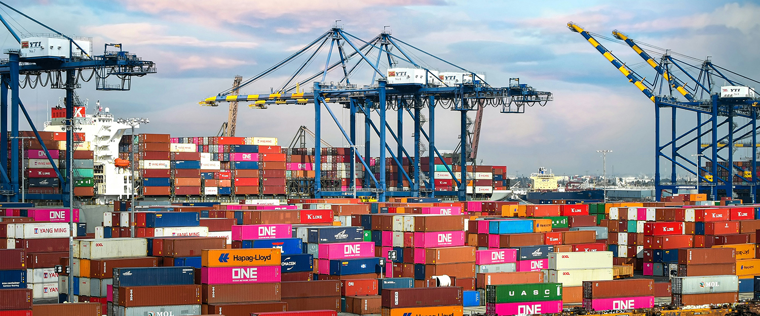 Shipping containers in the Port of Los Angeles