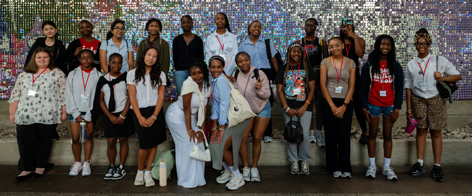 Girls in STEM participants at Anthropologie