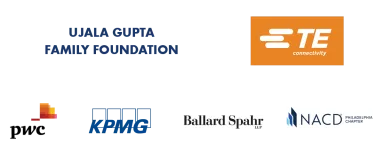 Ujala Gupta Family Foundations, TE Connectivity, PwC, KPMG, Ballard Spahr, NACD Philadelphia Chapter