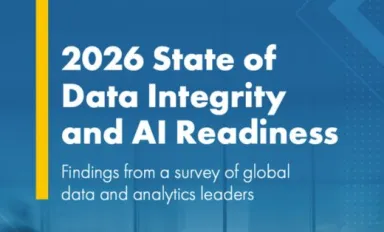 Graphic highlighting the 2026 State of Data Integrity and AI Readiness report