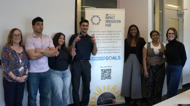 The 2025-26 IIH Cohort poses together after winning funding and support from the Close School of Entrepreneurship.