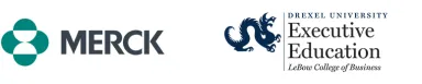 MERCK and Drexel Executive Education logos.