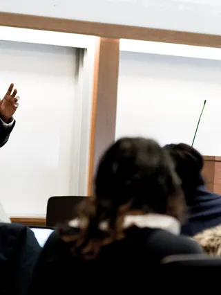 Department of Decision Sciences and MIS Faculty teaching in class