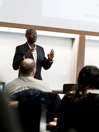 Department of Decision Sciences and MIS Faculty teaching in class