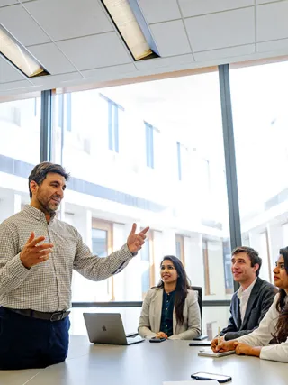 Drexel LeBow MBA students listening to a professor