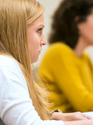 Management Department students in class