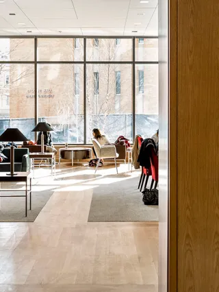 Drexel LeBow students in the Gerri C. Hall Living Room