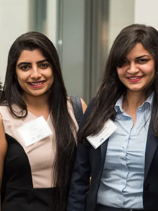Drexel LeBow graduate students at a graduate internship event